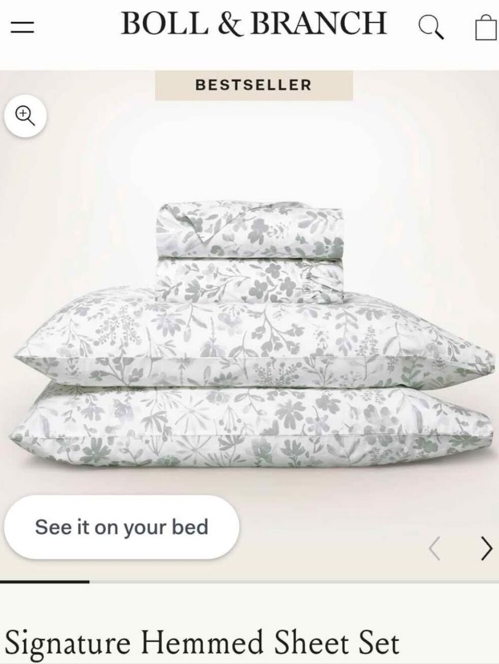 Boll & Branch Sheet Set